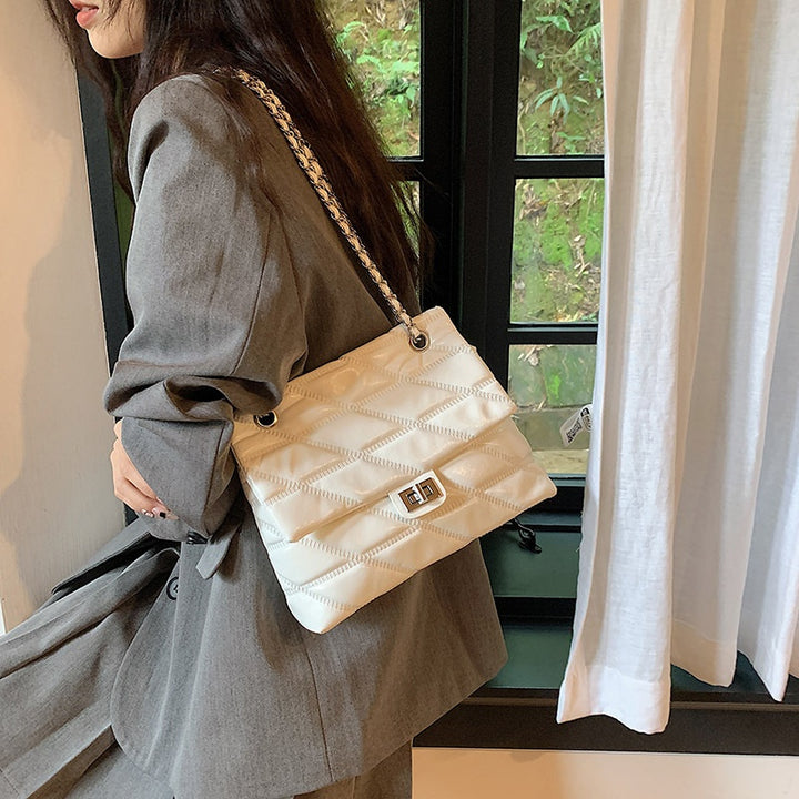 Bolso cuadrado de rombos