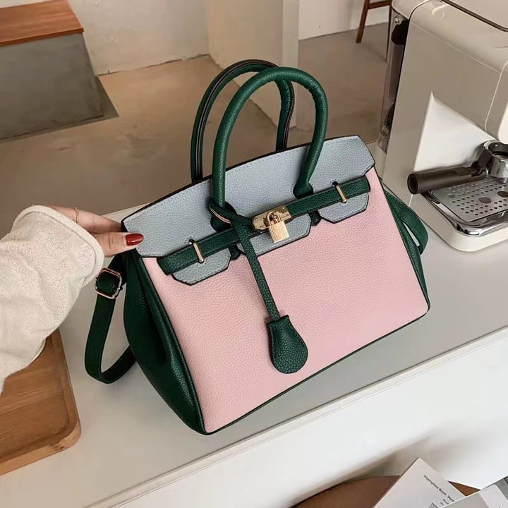 Bolso estilo Hermes Birkin colorido