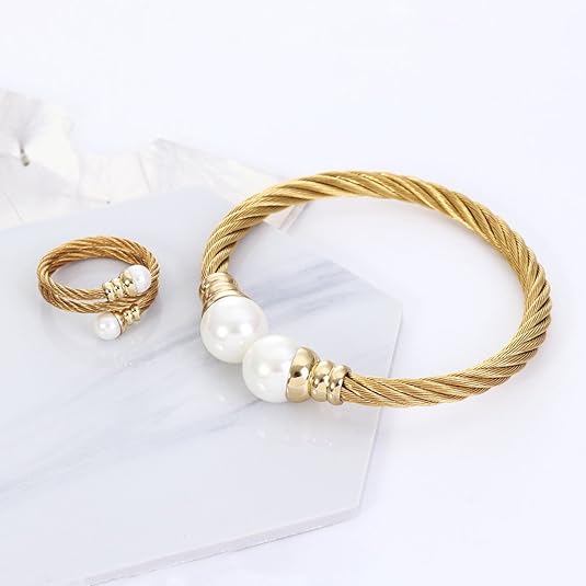 Brazalete ajustable de acero inoxidable