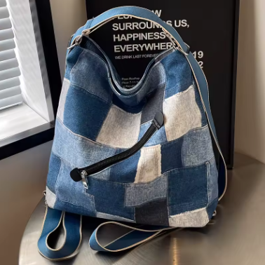 Bolso urbano de cuadros