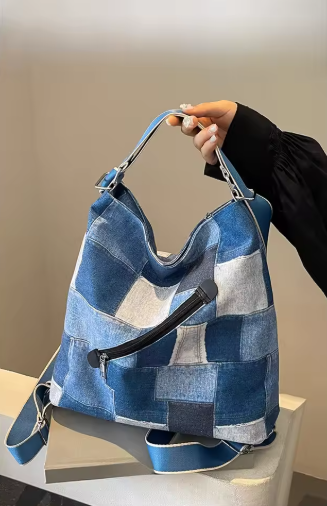 Bolso urbano de cuadros