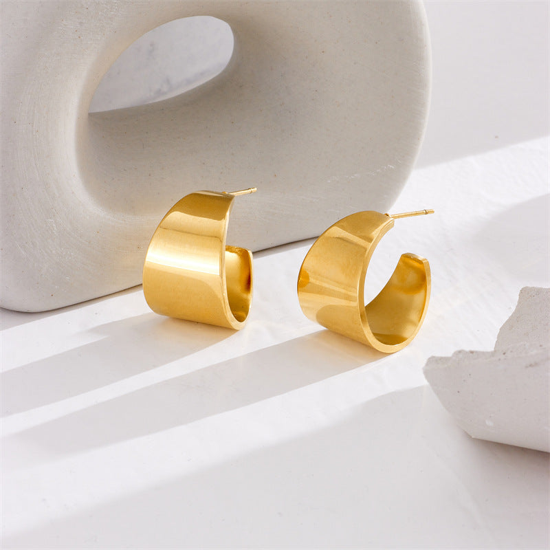 Pendientes de argollas planas