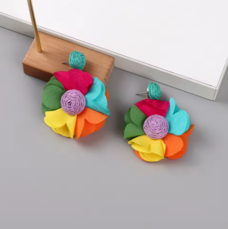 Pendientes de flores bohemias