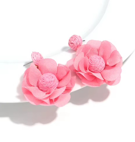 Pendientes de flores bohemias