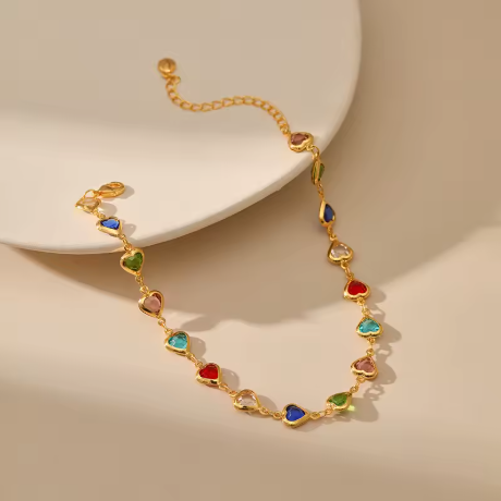 Tobillera Heart Shine