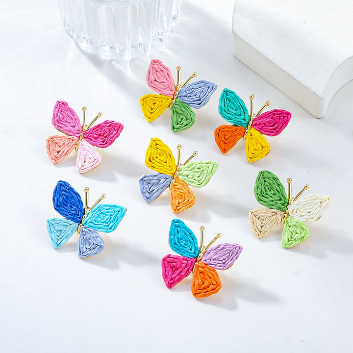 Pendientes de mariposa bohemia