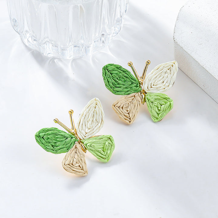 Pendientes de mariposa bohemia
