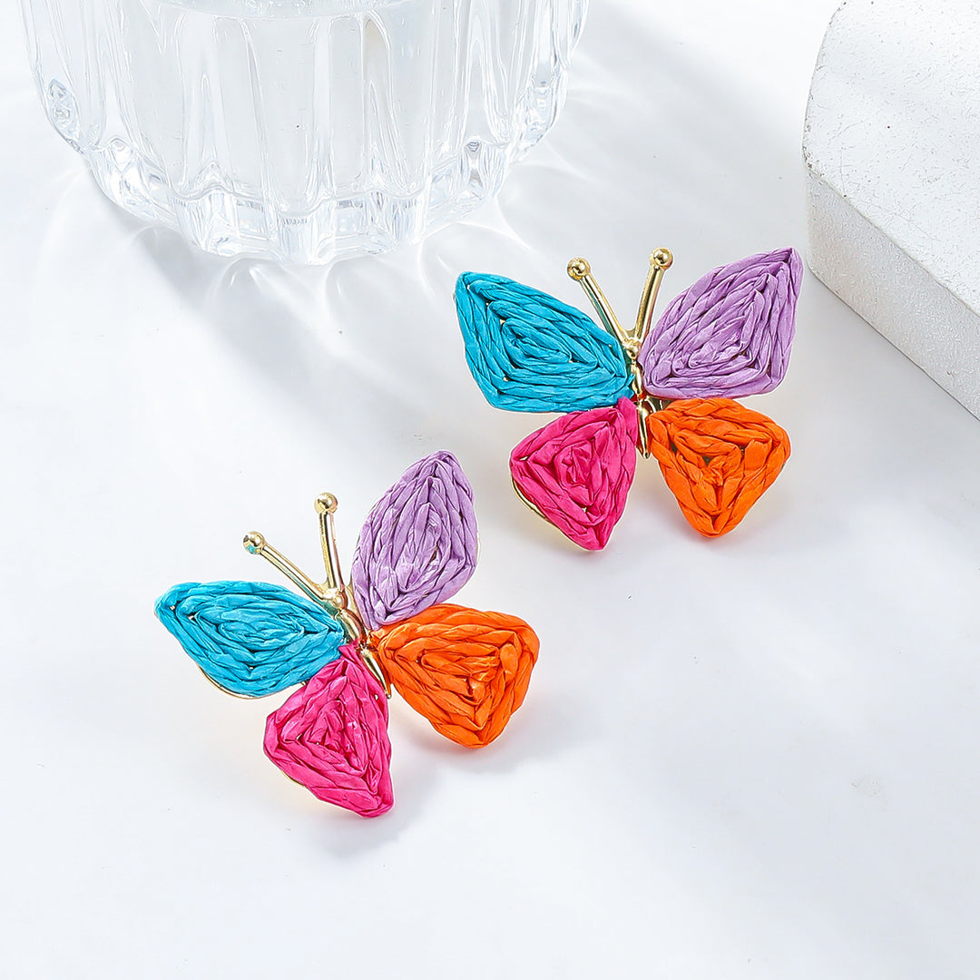 Pendientes de mariposa bohemia