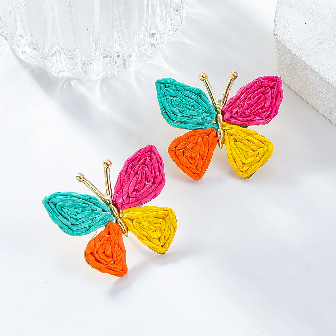 Pendientes de mariposa bohemia