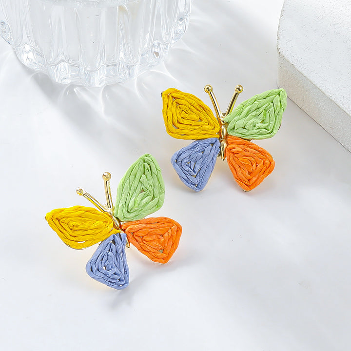 Pendientes de mariposa bohemia