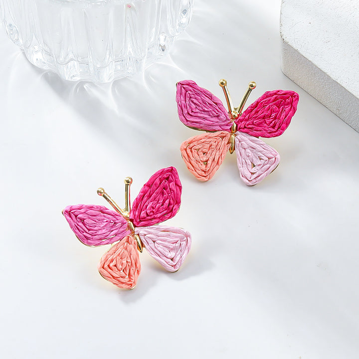 Pendientes de mariposa bohemia