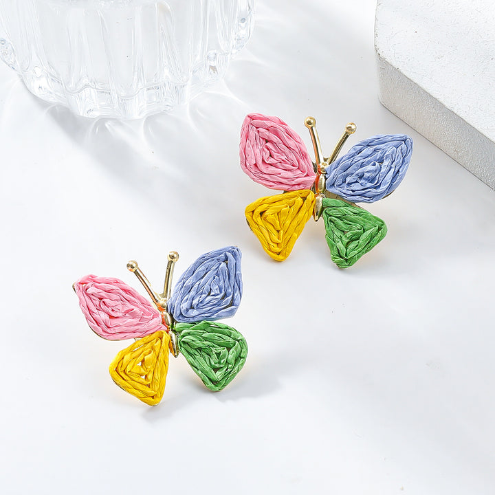 Pendientes de mariposa bohemia